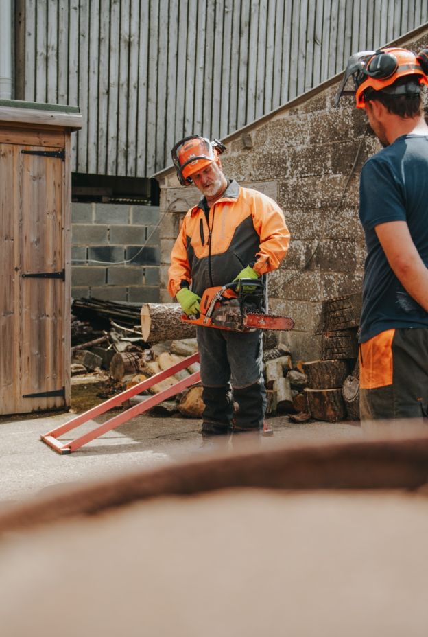 Chainsaw course ongoing